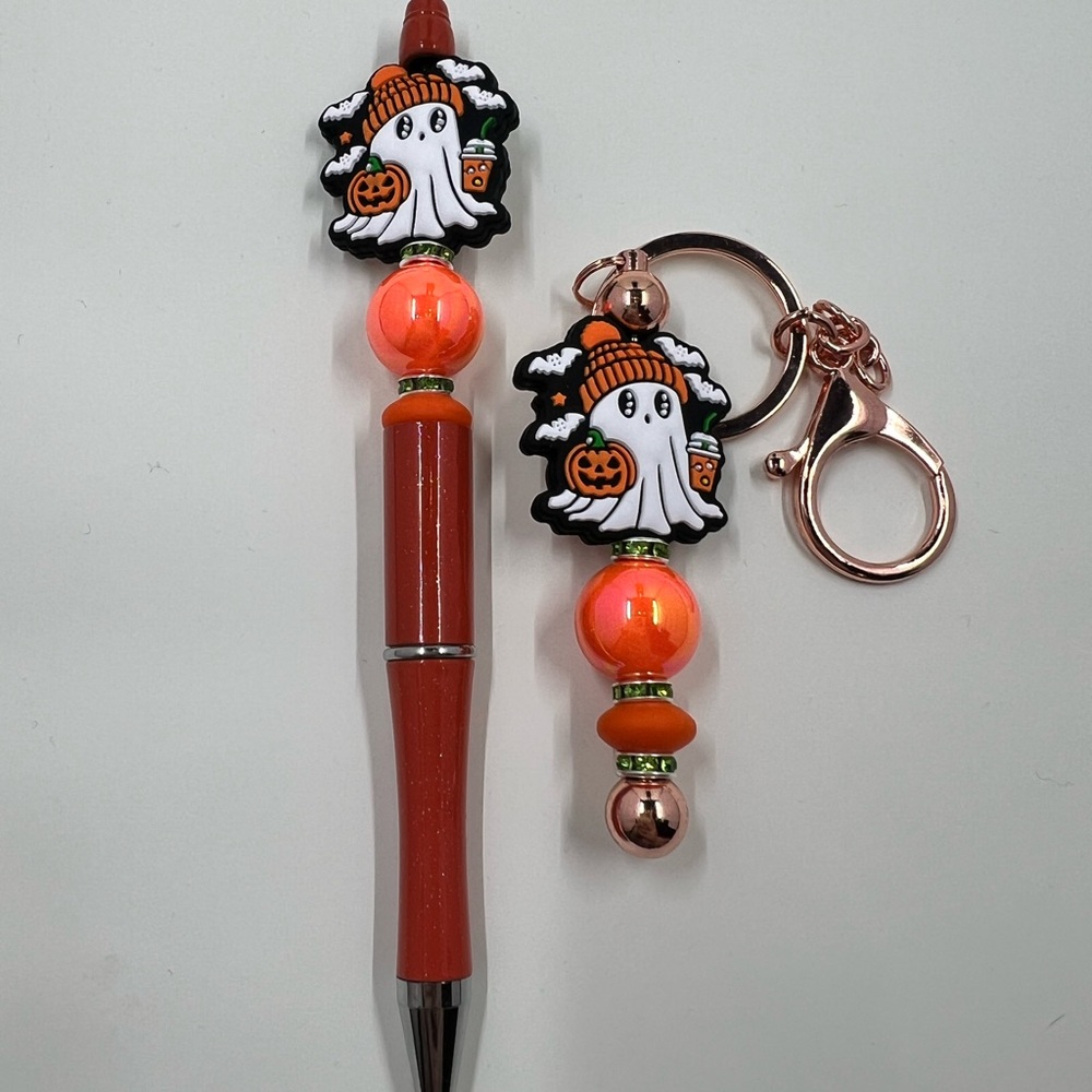 HALLOWEEN Custom Bead Pen & Keychain Set